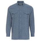 Deep Water Pearl Snap Shirt | Long Sleeve
