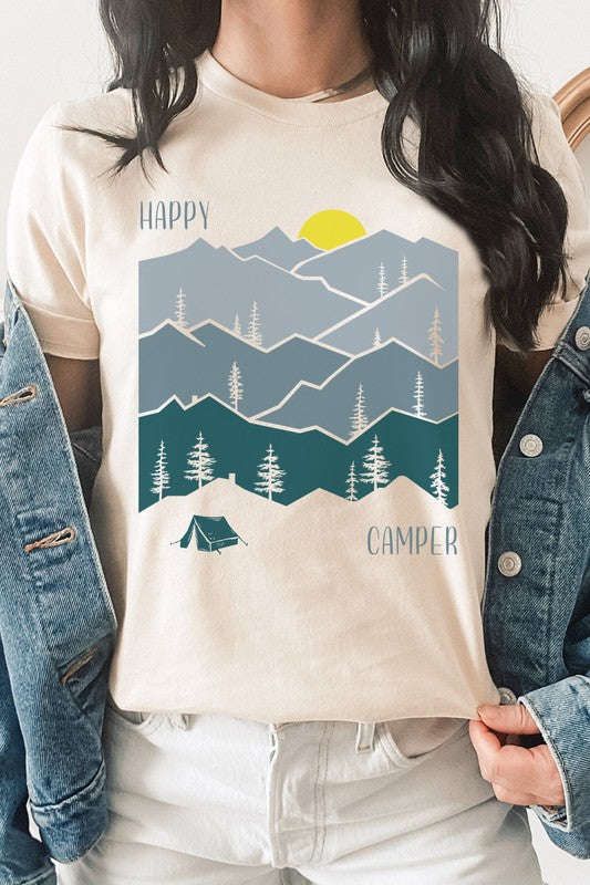 Happy Camper Sunrise Graphic Tee