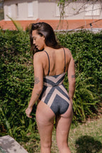Arava Stripes Black Nude