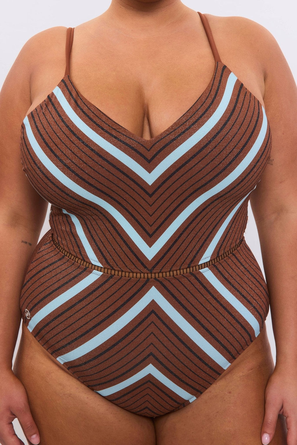Arava Stripes Brown Teal