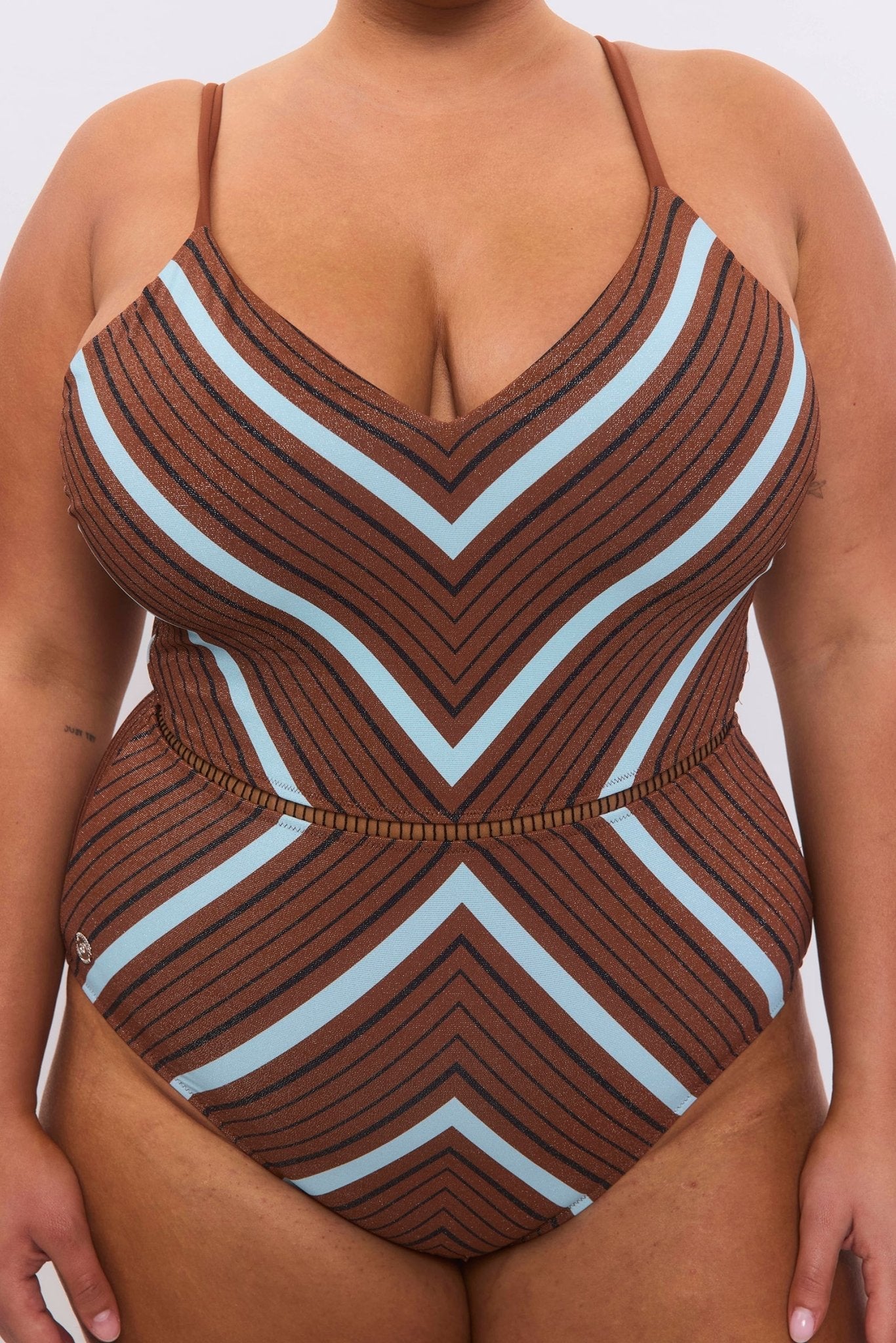 Arava Stripes Brown Teal