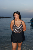 Overall Arava Black Skin Stripes