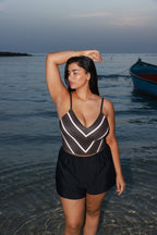 Overall Arava Black Skin Stripes